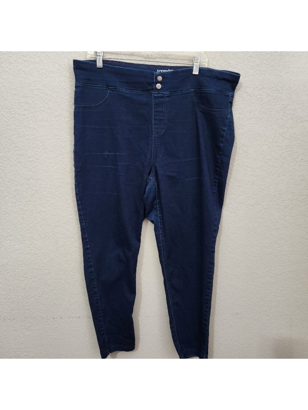 Terra & Sky Womens Plus Size Skinny Pull-On Stretch Denim Jeggings X Indigo PUCK